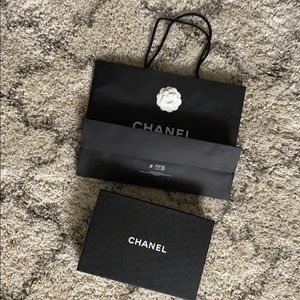 CHANEL box and paper bag